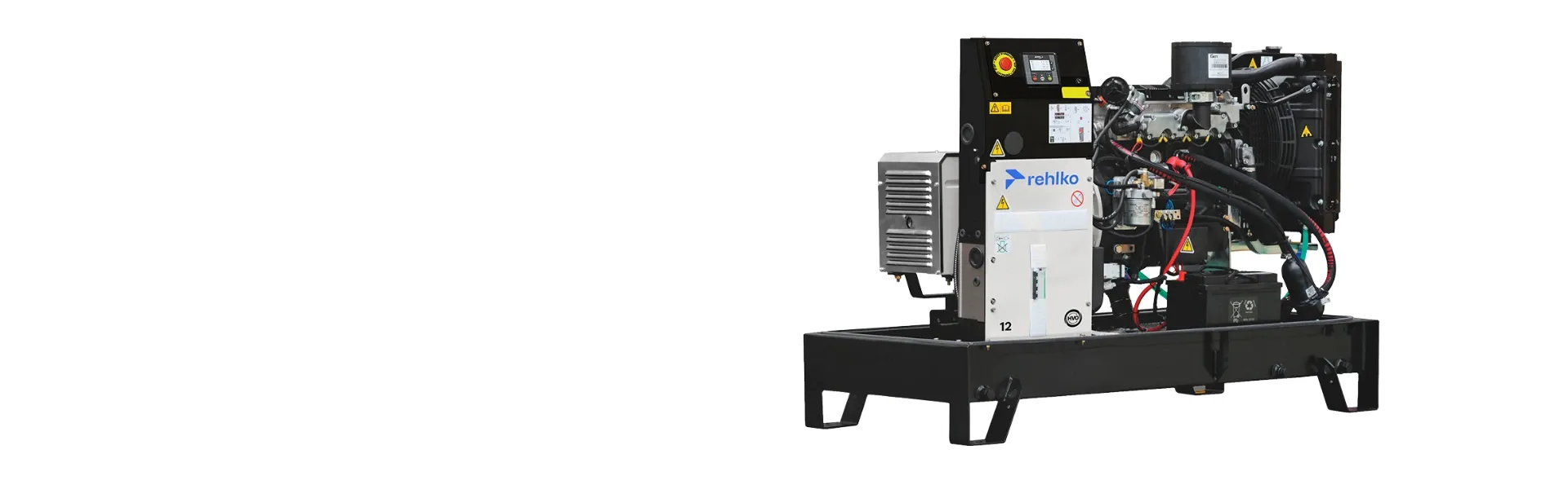 czarno żółty agregat